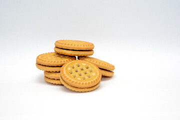 cookies on white background
