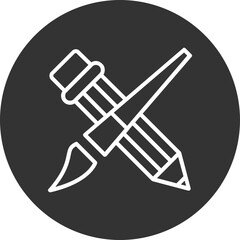 Obraz premium Brush Icon