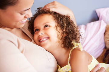 Ill always be here for you baby. Shot of a mother and daughter spending quality time together.