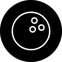 bowling glyph icon