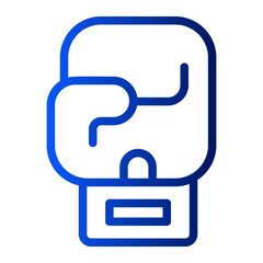 boxing gloves gradient icon