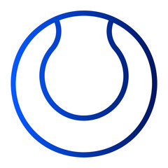 tennis ball gradient icon