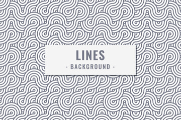 Geometric Grey Line Circles Pattern Background. Design Perfect For Fashion, Print, Fabric, Clothing