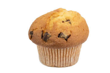 stracciatella muffin - dessert with tasty chocolate