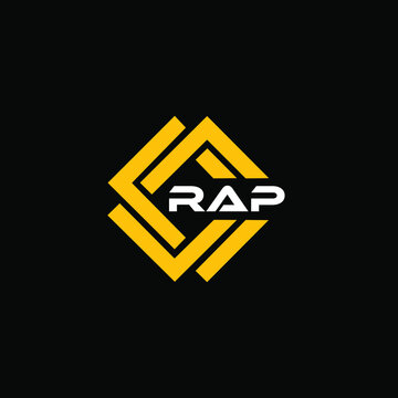 RAP 3 letter design for logo and icon.RAP monogram logo.vector illustration.