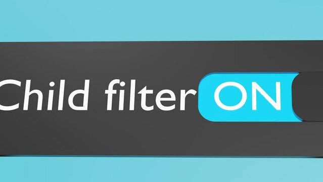 Turn on Child Filter button, slider. 
Parental control. Blocking inappropriate content on the Internet.