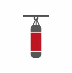  icon of the punching bag. vector illustration