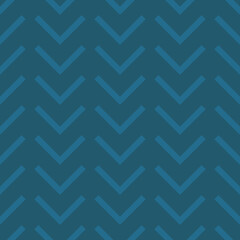 Geometric chevron vector pattern, dark blue abstract background