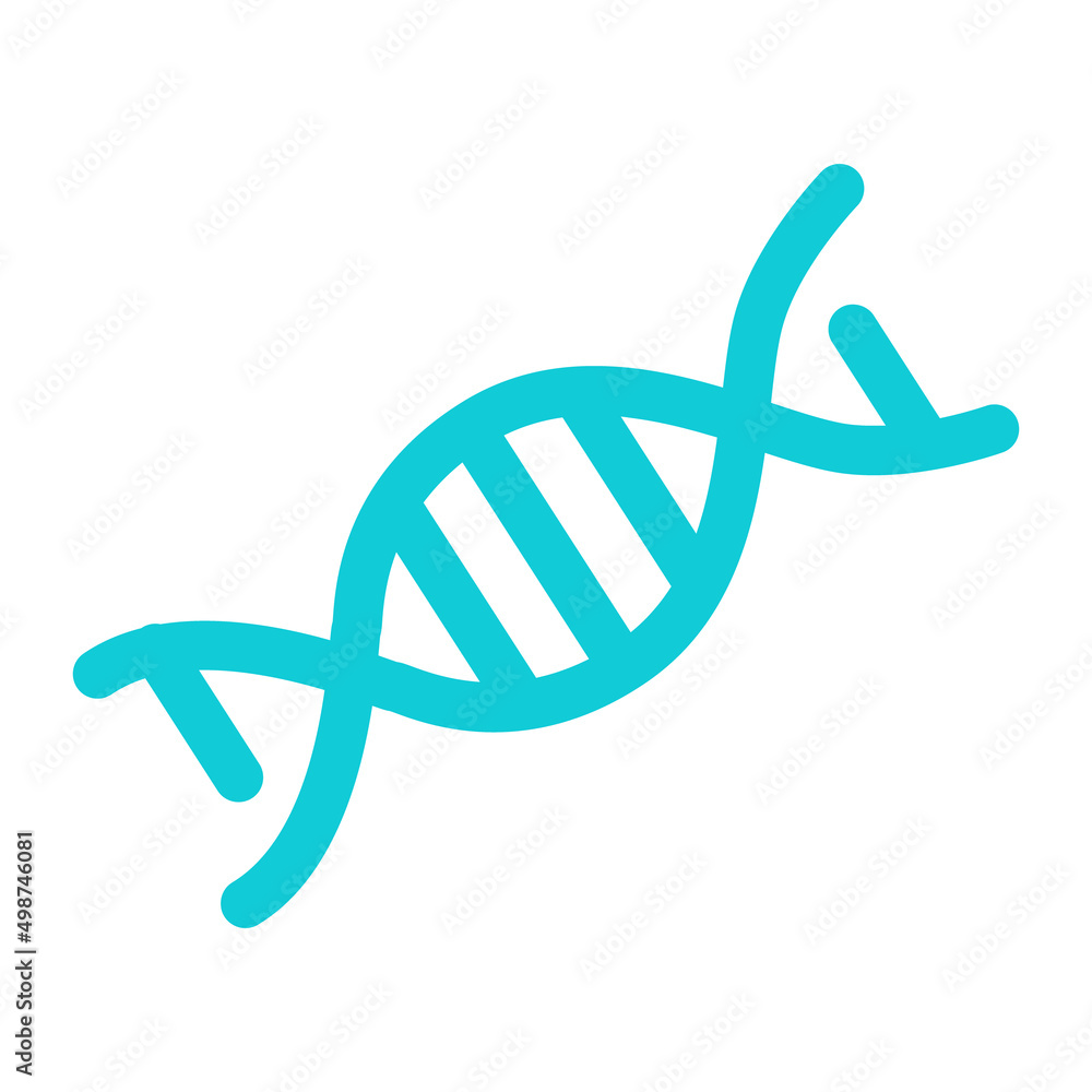 Poster dna ladder like structure semi flat color vector object. full sized item on white. information molec