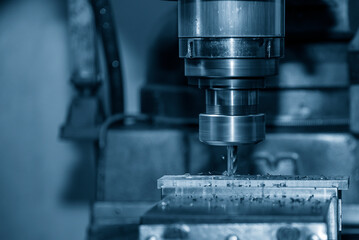 The press die manufacturing process by CNC milling machine with ball end mill tool.