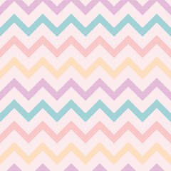 Zigzag vector pattern, colorful abstract geometric chevron background