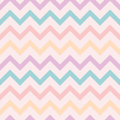 Zigzag vector pattern, colorful abstract geometric chevron background