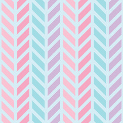 Geometric chevron vector pattern, blue and pink abstract background