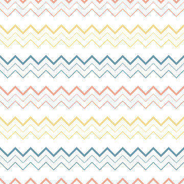 Geometric zigzag vector pattern, vintage abstract chevron background