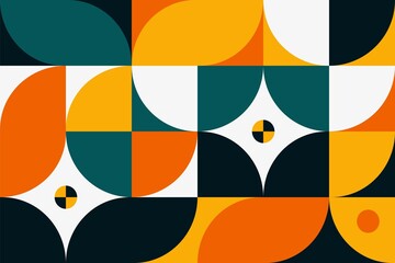 abstract background, a pattern of geometric shape. the modern element is a circle, a line in the style of minimalism. for print. banner, web, business ideas. vector art illustration.