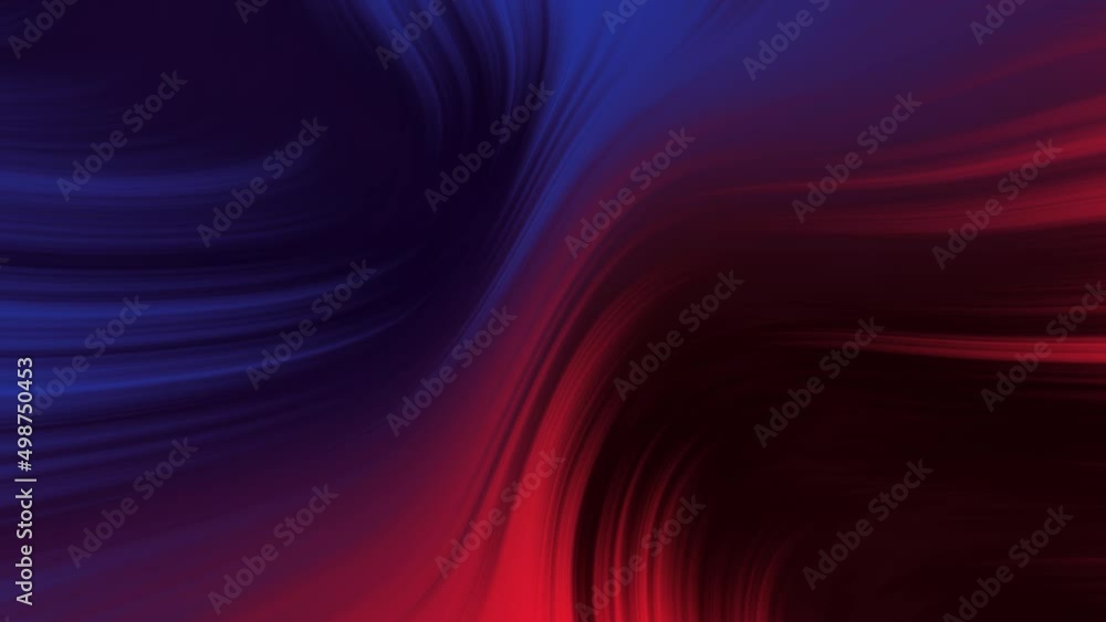 Poster animation of gradient blue and red colors moving like a fluid. - graphics