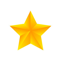 Star icon with golden gradient color.