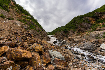 針ノ木岳　後立山連峰　雪渓