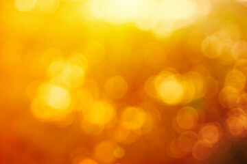 Abstract blurred orange color and peach for background, Blur festival lights outdoor and pink...