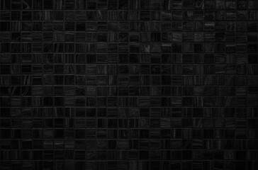 Black tile high resolution real photo. Brick seamless pattern and texture square floor ceramic tiles interior room background. 