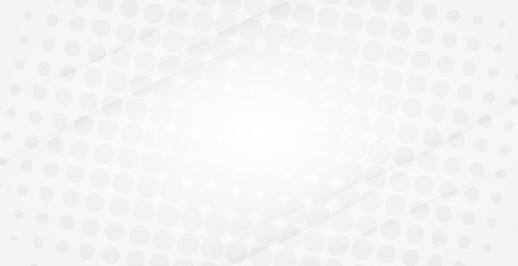 Abstract White Background With Halftone. Technology Banner. Wallpaper. Vector