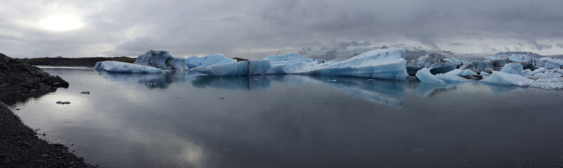 Glacier of the nature in Iceland