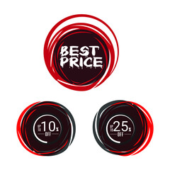 Fototapeta na wymiar Best price guarantee label icon.Best price , super sale price tag vector design