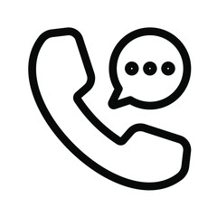 Phone icon. Flat style. vector illustration