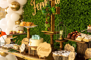 Sesión de Productos, mesa de postres, candy Bar