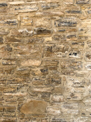 Texture. Old medieval wall made from stone.
