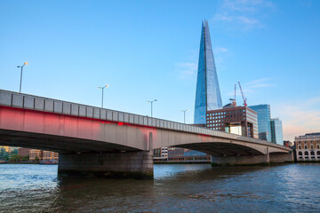 London city view with the London Bridge