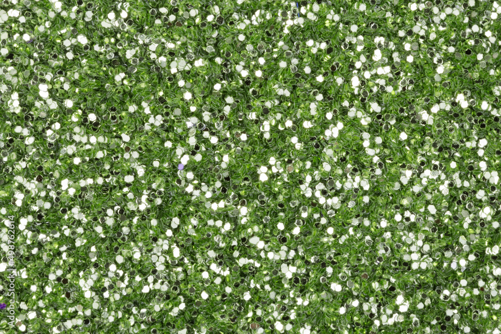 Poster green sequins. background for design