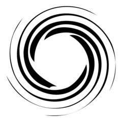 Spinning Galaxy Abstract Flat Icon Isolated On White Background