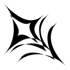 Blast Star Abstract Flat Icon Isolated On White Background