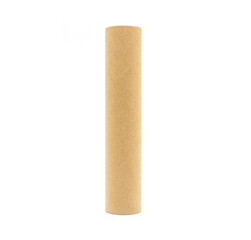 Single long cowhide straight barrel isolated on white background