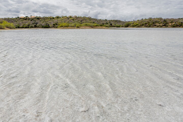 Jan Thiel salt flats on the Caribbean island Curacao