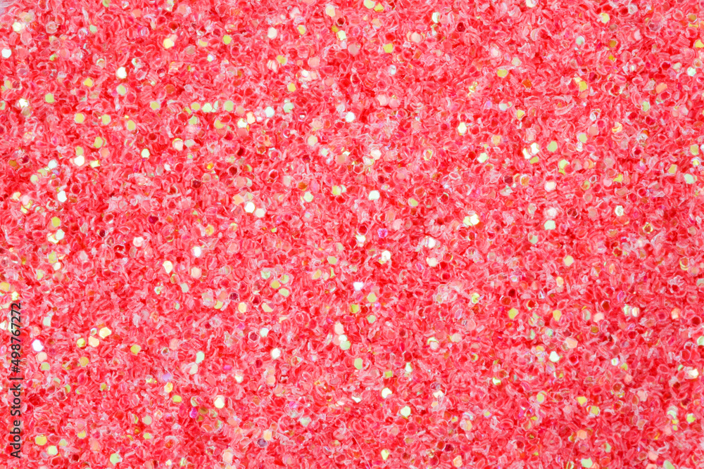 Poster pink sequins. background for design