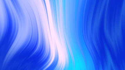 Fluid vibrant gradient of dark and light blue white colors with smooth movement in the frame fast turns left  with copy space. Abstract lines background concept