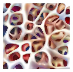 Bone structure: the structure of a healthy spongy bone.