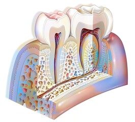 Dental plaque: main pathologies of the teeth: tartar gingivitis.