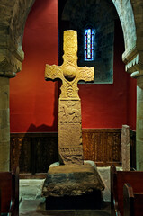 9th C. Dupplin Pictish Cross. Removed from hillside at Forteviot, Perth. Now in St. Serfs Church in...