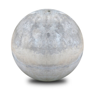 Stone circle shape on white background