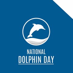 dolphin illustration suitable for dolphin day etc