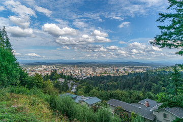Fototapeta na wymiar view of the Portland from above