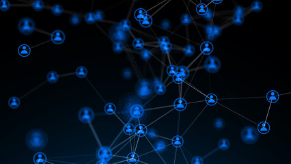collegamenti tra persone, network, persone, social network, 
