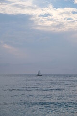 Boats on Dili beach in East Timor.