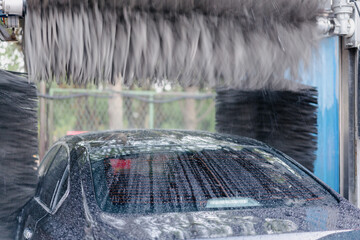 washing car