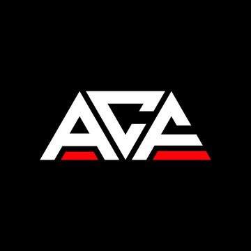 ACF letter logo design with polygon shape. ACF polygon and cube shape logo design. ACF hexagon vector logo template white and black colors. ACF monogram, business and real estate logo.