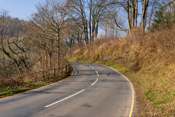 Fototapeta premium Road in British countryside.