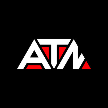 ATN letter logo design with polygon shape. ATN polygon and cube shape logo design. ATN hexagon vector logo template white and black colors. ATN monogram, business and real estate logo.